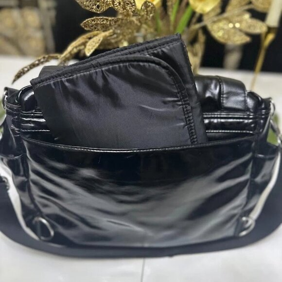 Adelina Madelina Diaper Bag & Wipes Case Large Black It's A Breeze Backpack - Picture 8 of 8